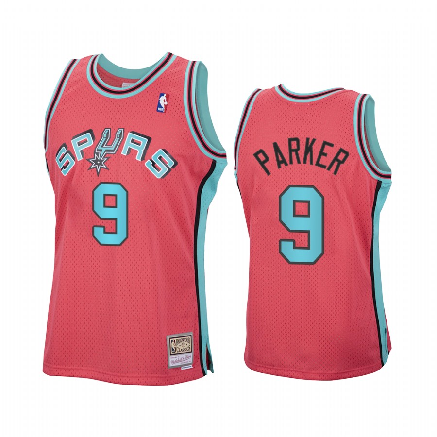 Tony Parker San Antonio Spurs Pink Jersey Reload Hardwood Classics