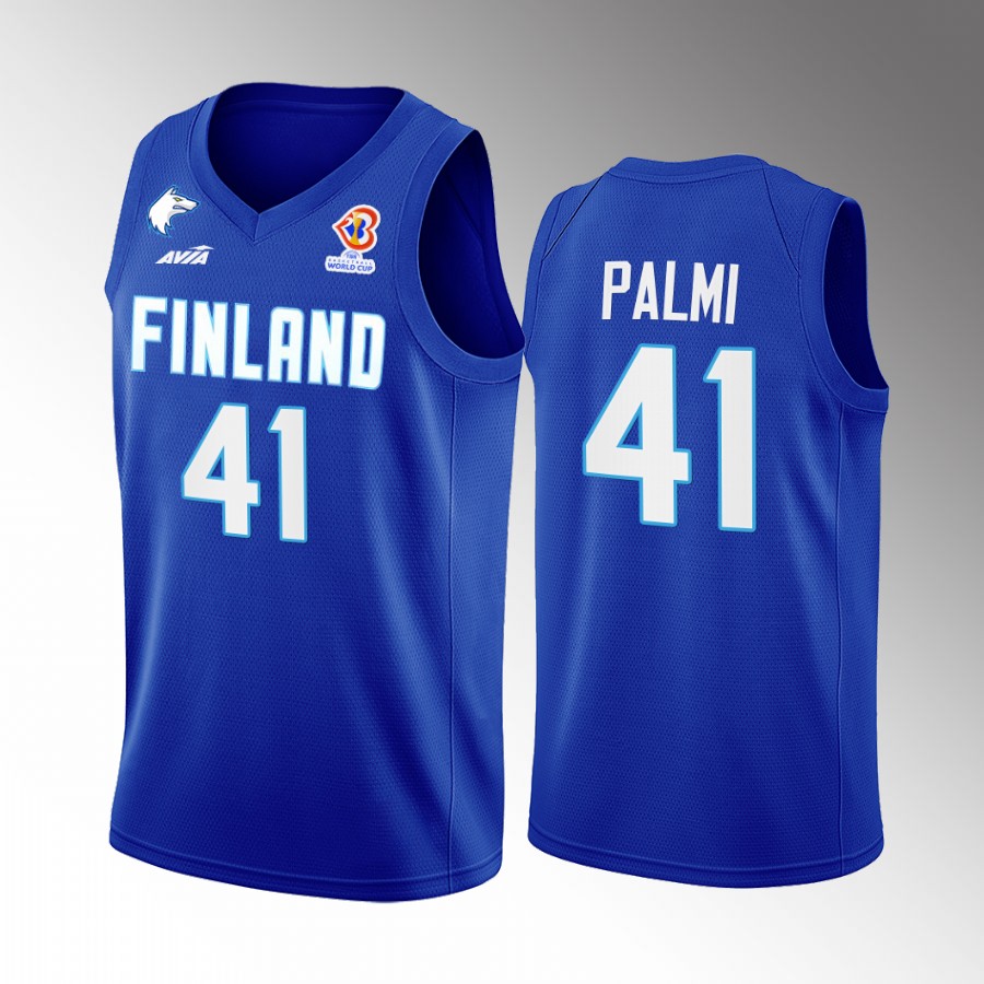 Topias Palmi Finland 2022 FIBA  World Cup Blue Jersey Away #41