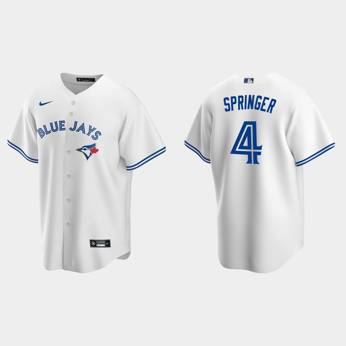 Toronto Blue Jays #4 George Springer Home Jersey - White