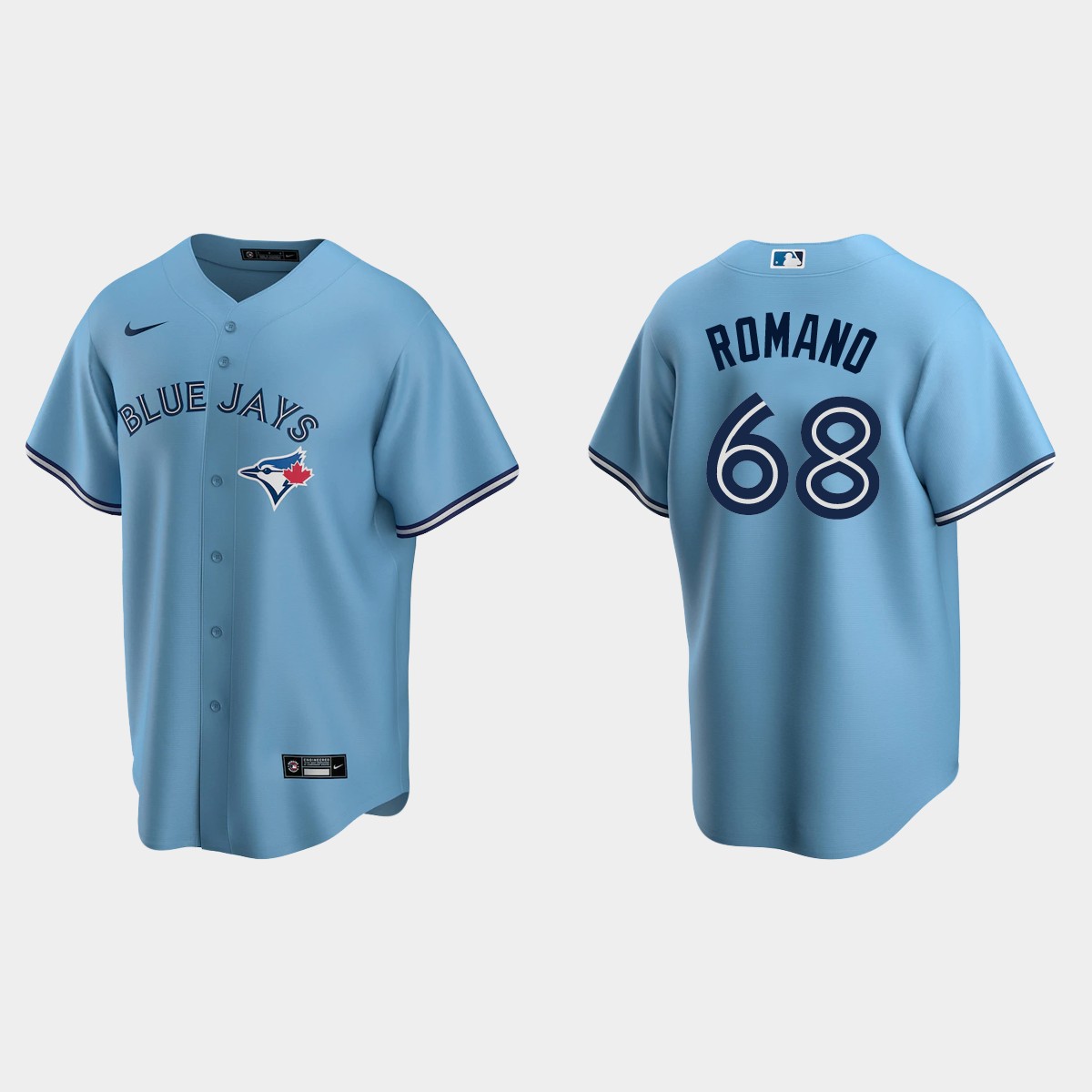 Toronto Blue Jays #68 Jordan Romano Alternate Jersey - Powder Blue