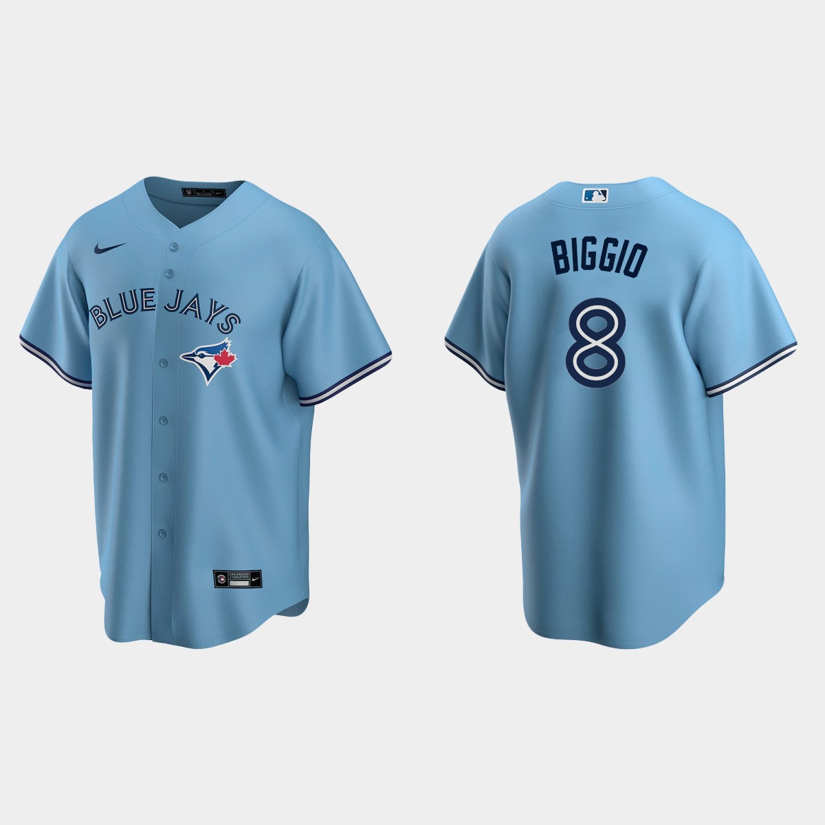 Toronto Blue Jays #8 Cavan Biggio Powder Blue 2020 Alternate Jersey