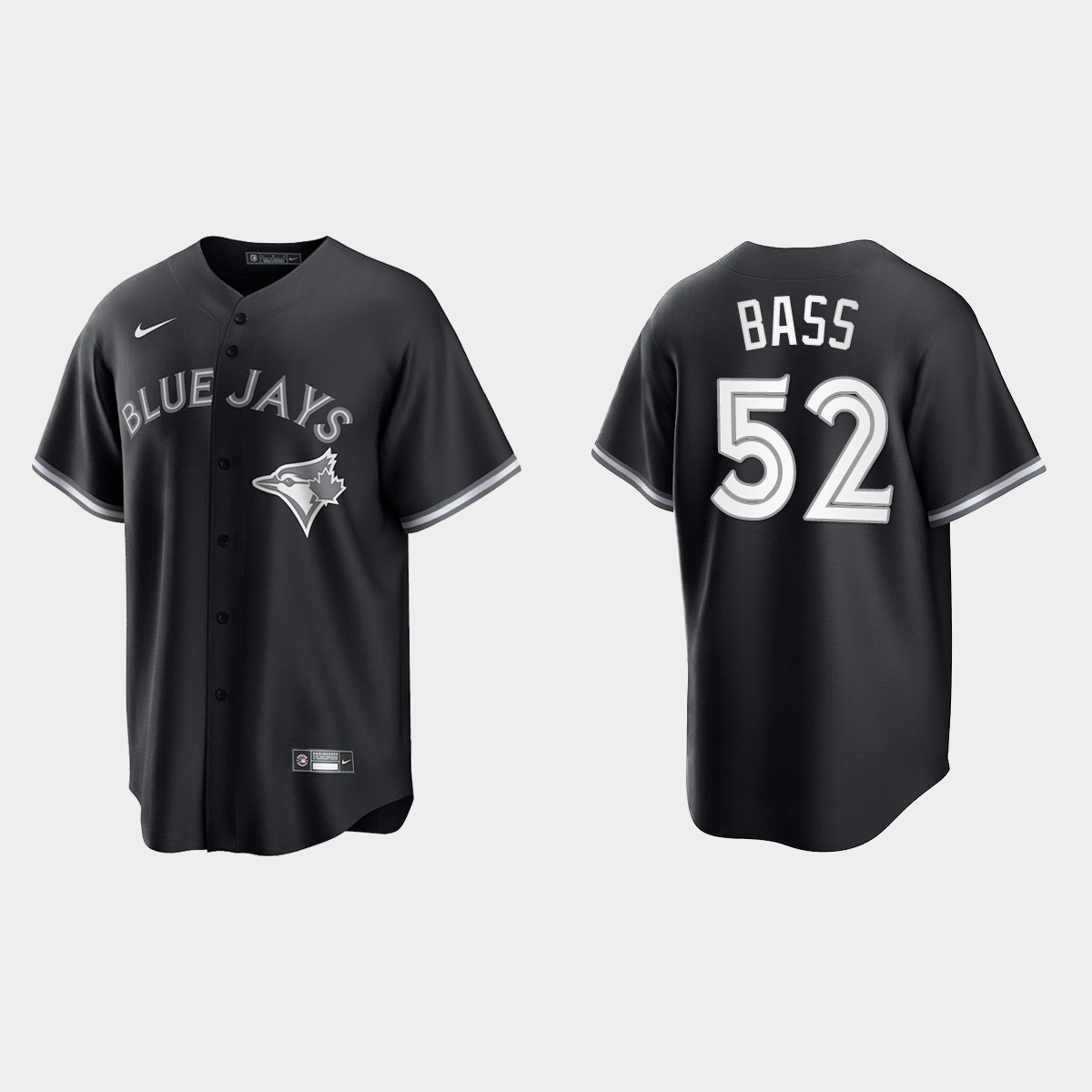 Toronto Blue Jays Anthony Bass Jersey - Black White
