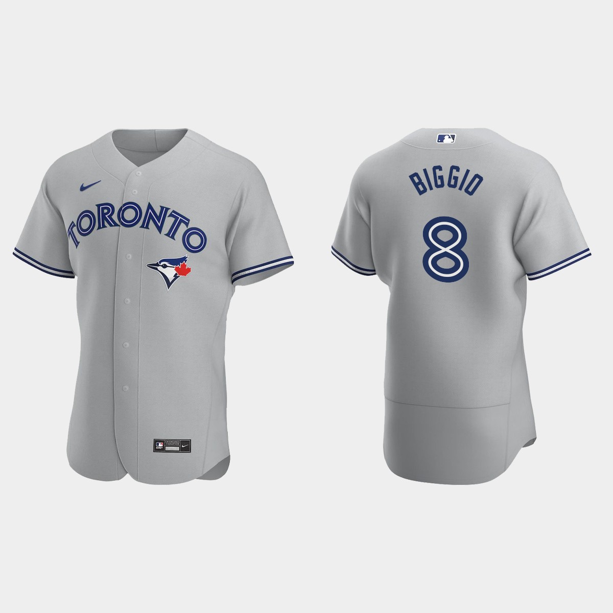 Toronto Blue Jays Cavan Biggio #8 Gray 2020 Road Jersey