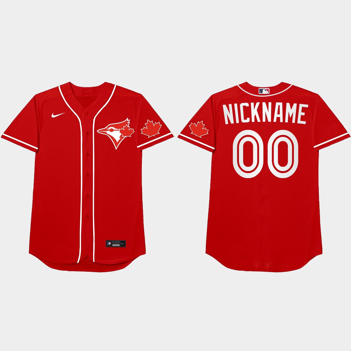 Toronto Blue Jays Custom 2021 Players' Weekend Nickname Jersey - Red