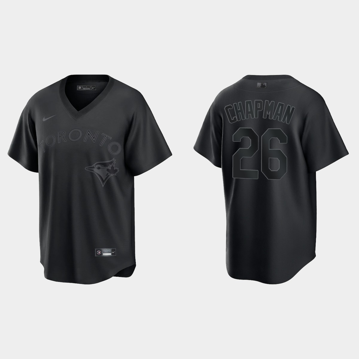 Toronto Blue Jays Matt Chapman Pitch Black Fashion Jersey - Black