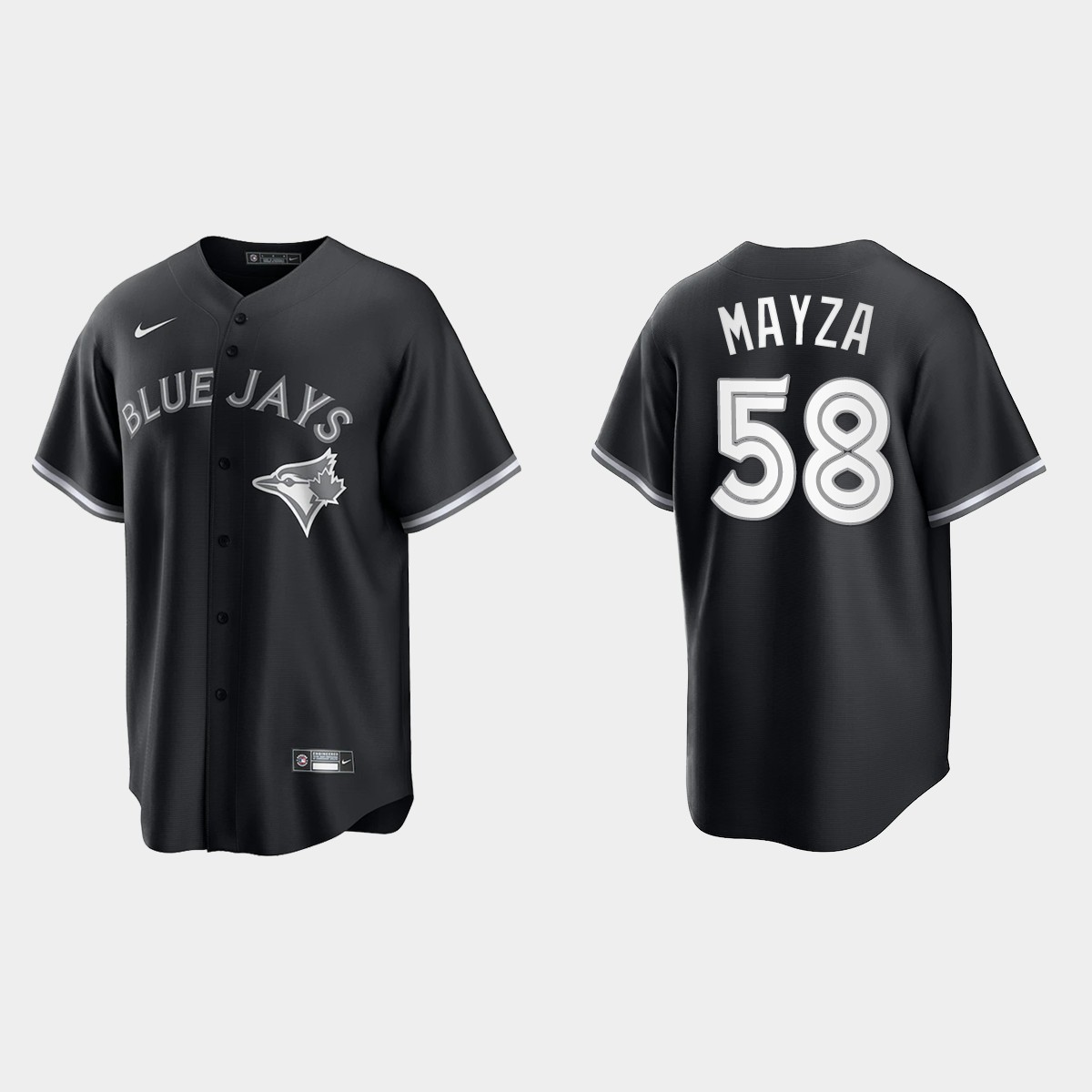 Toronto Blue Jays Tim Mayza Jersey - Black White