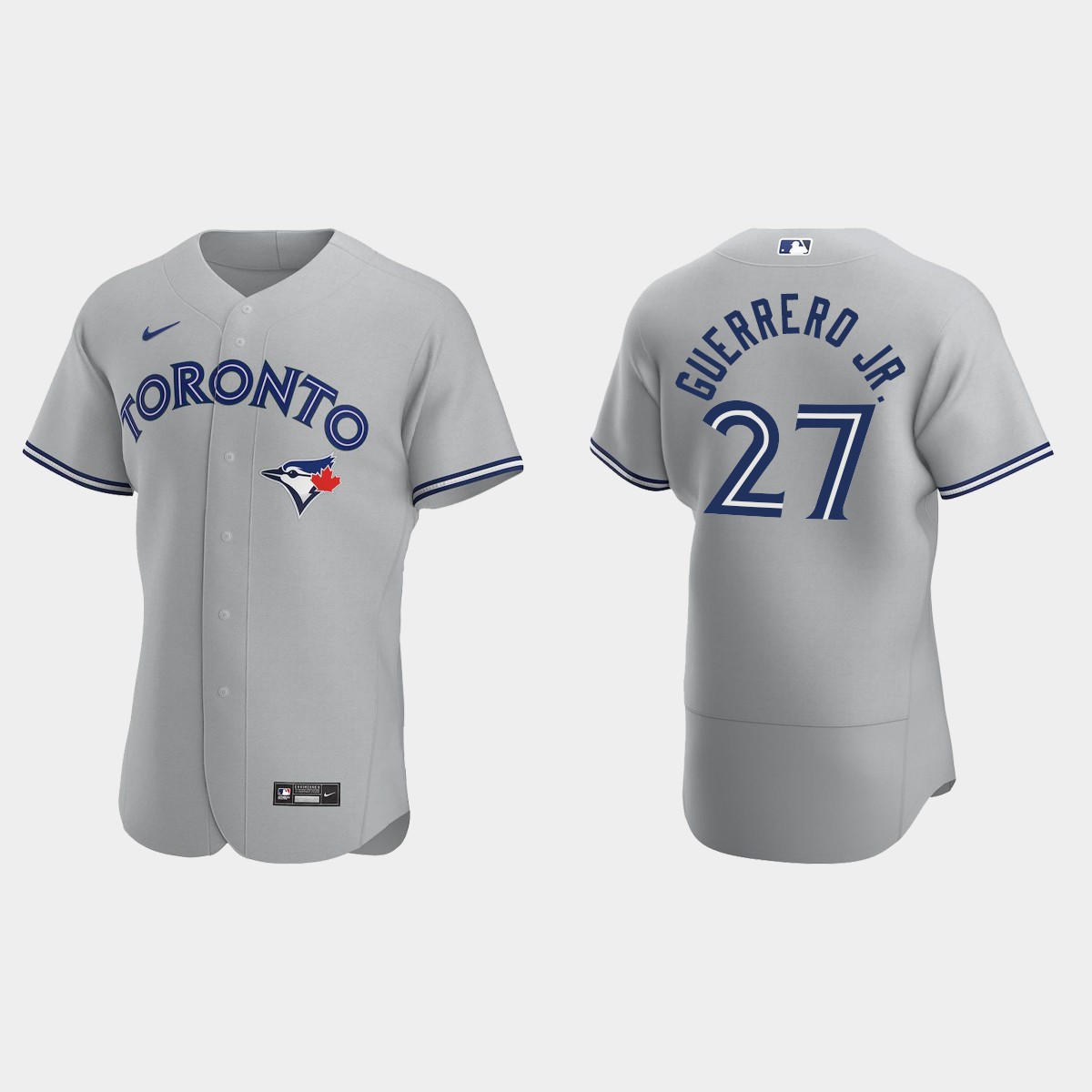 Toronto Blue Jays Vladimir Guerrero Jr. #27 Gray 2020 Road Jersey