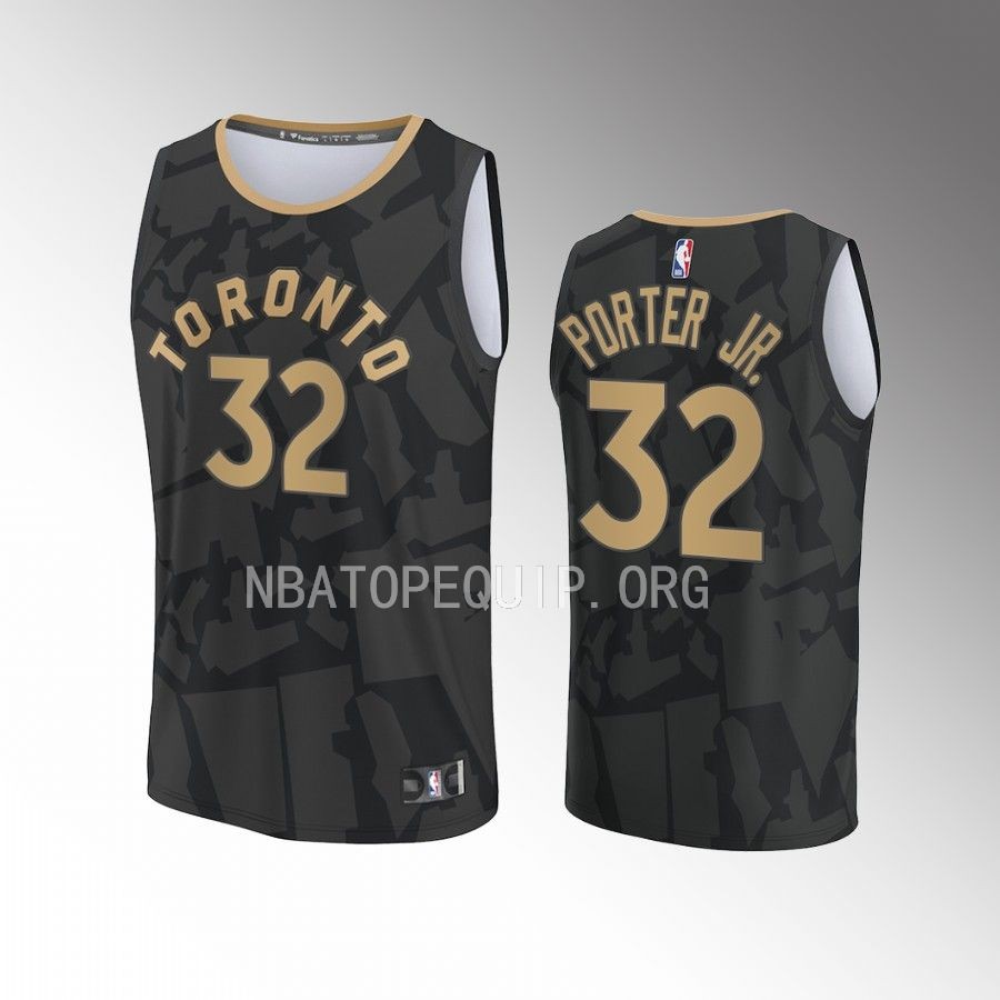 Toronto Raptors #32 Otto Porter Jr. City Edition Jersey 2022-23 Fastbreak Black