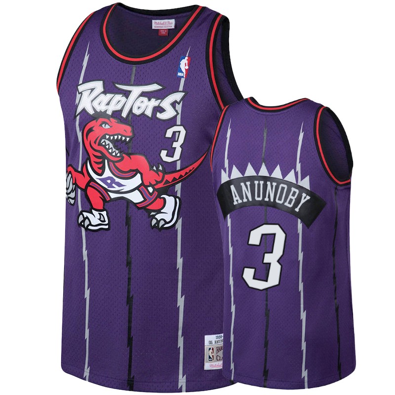 Toronto Raptors #3 OG Anunoby Purple 1998-99 Hardwood Classics Jersey