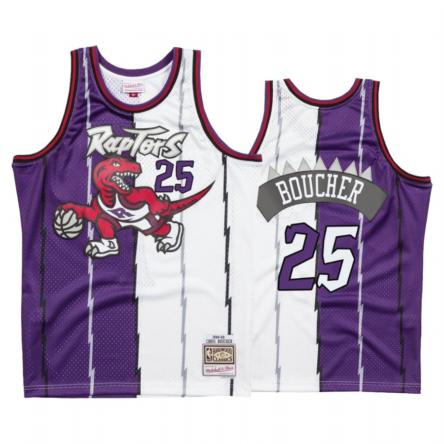 Toronto Raptors Chris Boucher #25 Purple Hardwood Classics Jersey