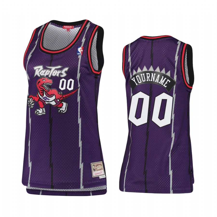 Toronto Raptors Custom #00 Hardwood Classics Jersey Women's