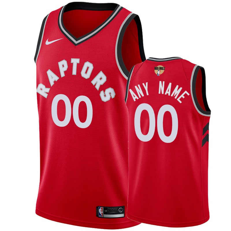 Toronto Raptors Custom Red 2019 NBA Finals Icon Men's Jersey