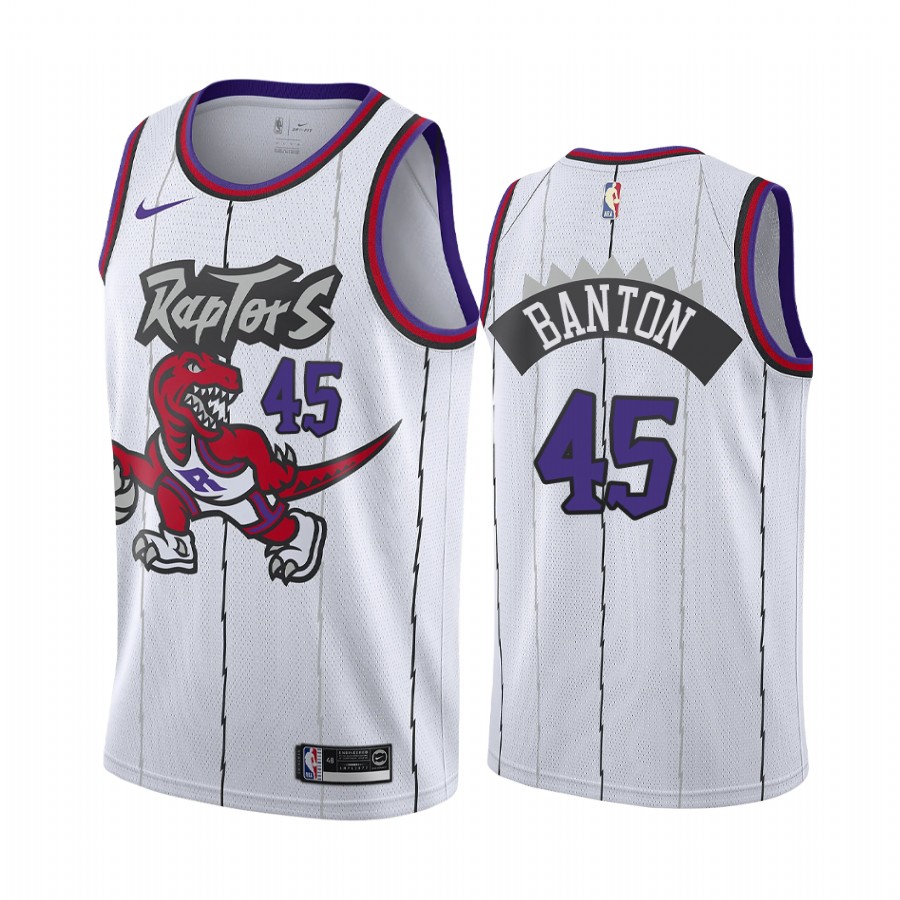 Toronto Raptors Dalano Banton 2021 NBA Draft #45 Classic Edition Jersey White