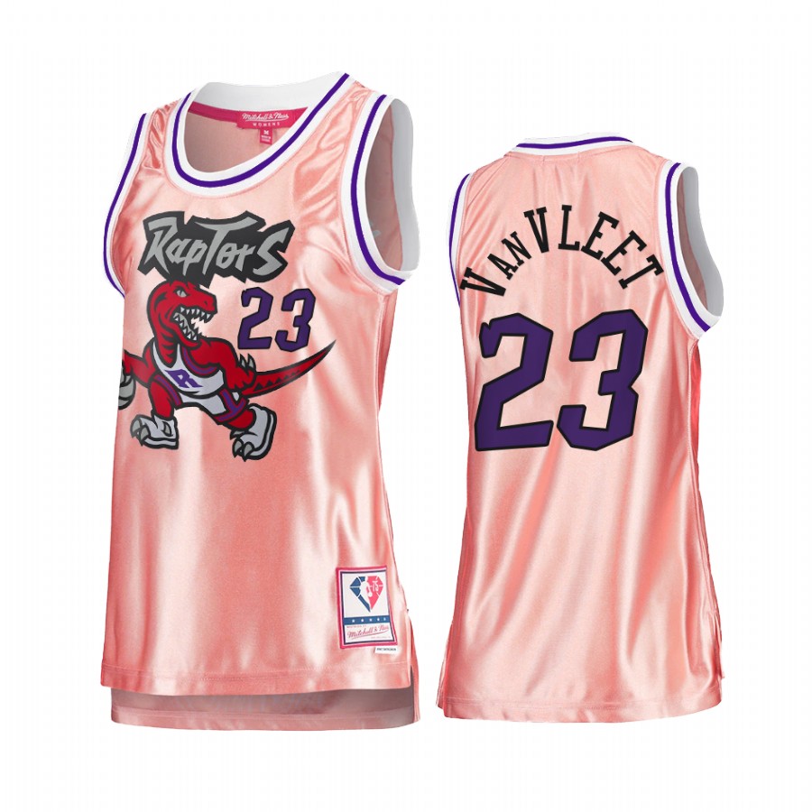 Toronto Raptors Fred VanVleet Rose Gold Pink 75th Anniversary Women's Jersey #23