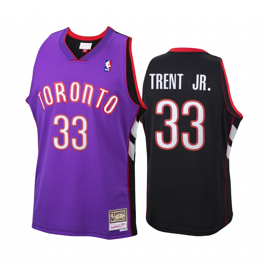 Toronto Raptors Gary Trent Jr. #33 Purple Black Throwback Jersey