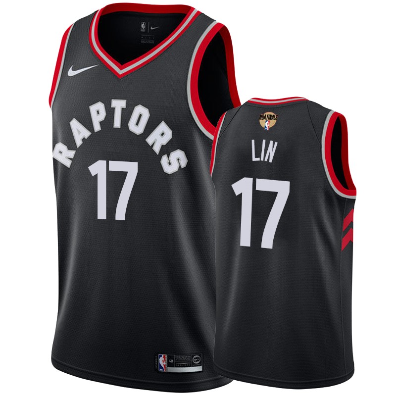 Toronto Raptors Jeremy Lin Black 2019 NBA Finals Statement Men's Jersey