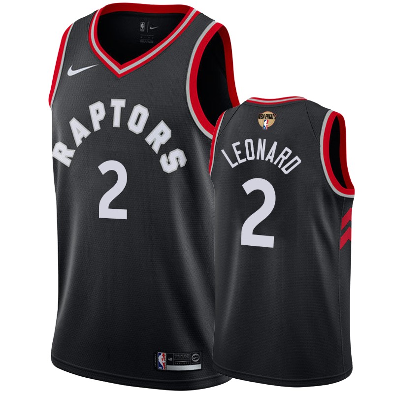 Toronto Raptors Kawhi Leonard Black 2019 NBA Finals Swingman Statement Men's Jersey