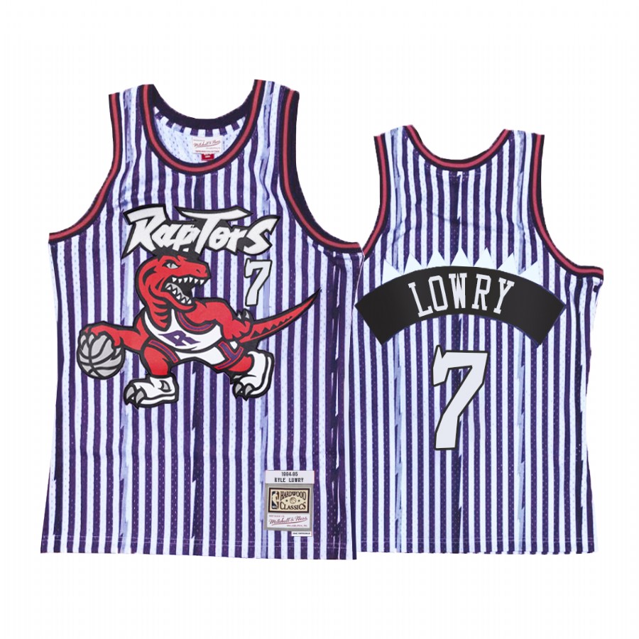Toronto Raptors Kyle Lowry #7 Purple Striped Jersey