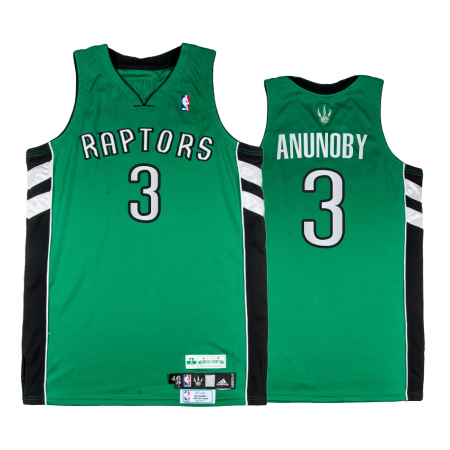 Toronto Raptors OG Anunoby #3 Green St. Patricks Day Jersey
