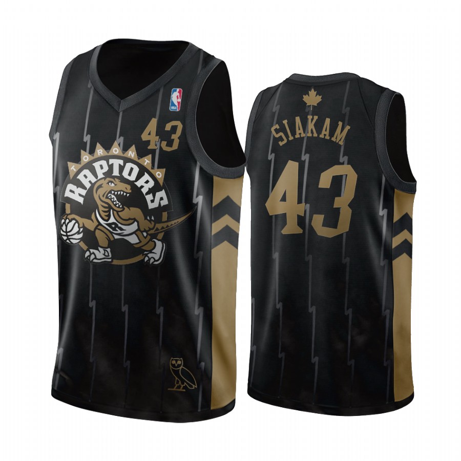 Toronto Raptors Pascal Siakam #43 Black Throwback Jersey