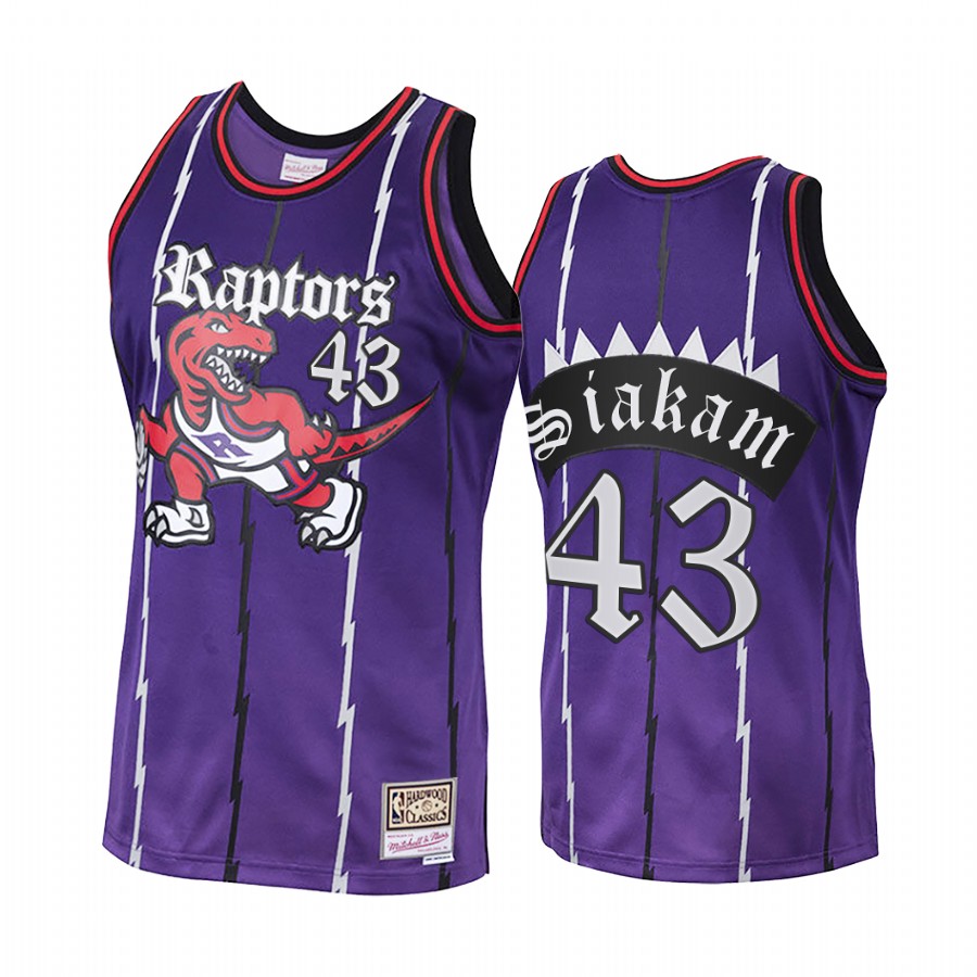 Toronto Raptors Pascal Siakam #43 Purple Old English Jersey