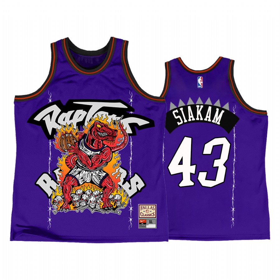 Toronto Raptors Pascal Siakam #43 Purple Warren Lotas Jersey