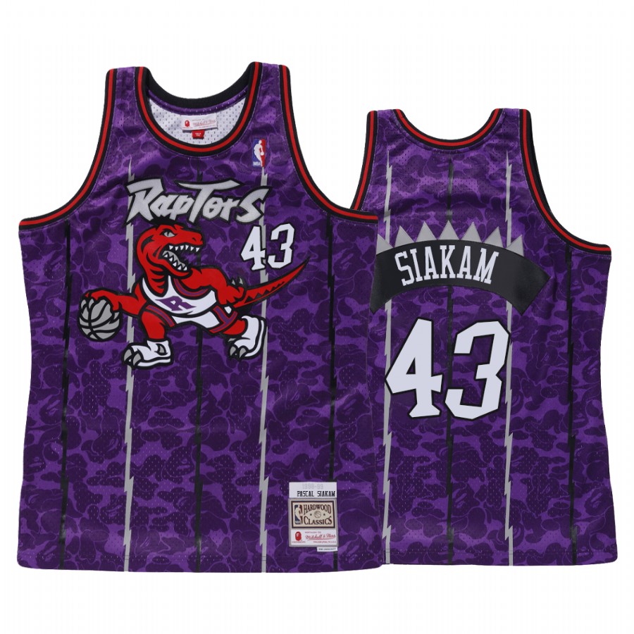 Toronto Raptors Pascal Siakam BAPE X Mitchell Purple Jersey