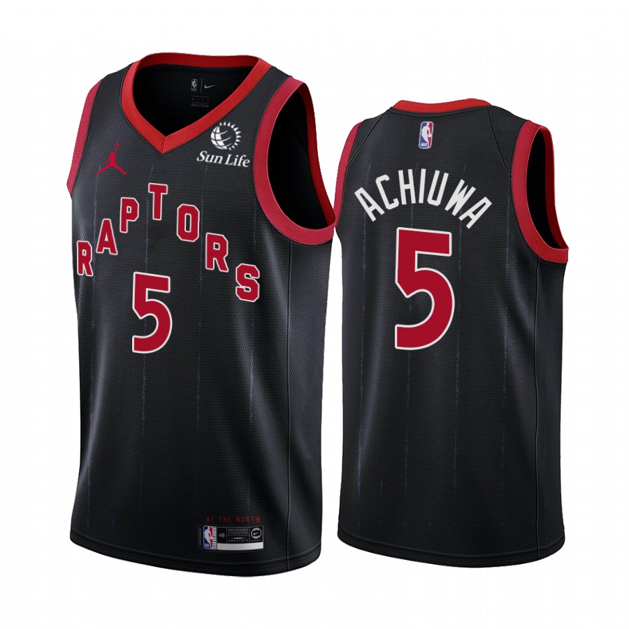 Toronto Raptors Precious Achiuwa Black Statement Edition Jersey