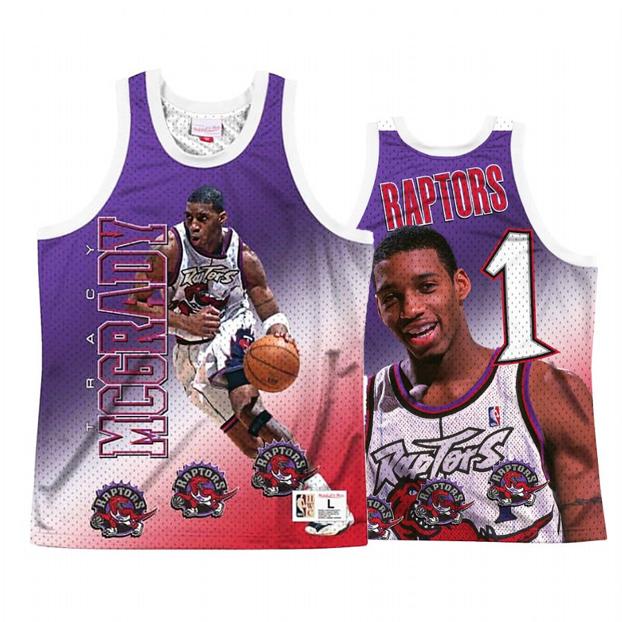 Toronto Raptors Tracy McGrady #1 Behind The Back Jersey Men's