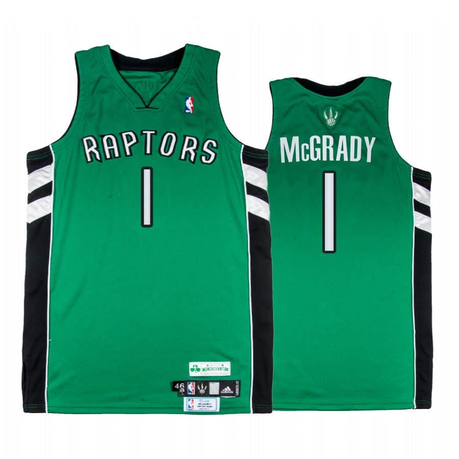 Toronto Raptors Tracy McGrady #1 Green St. Patricks Day Jersey