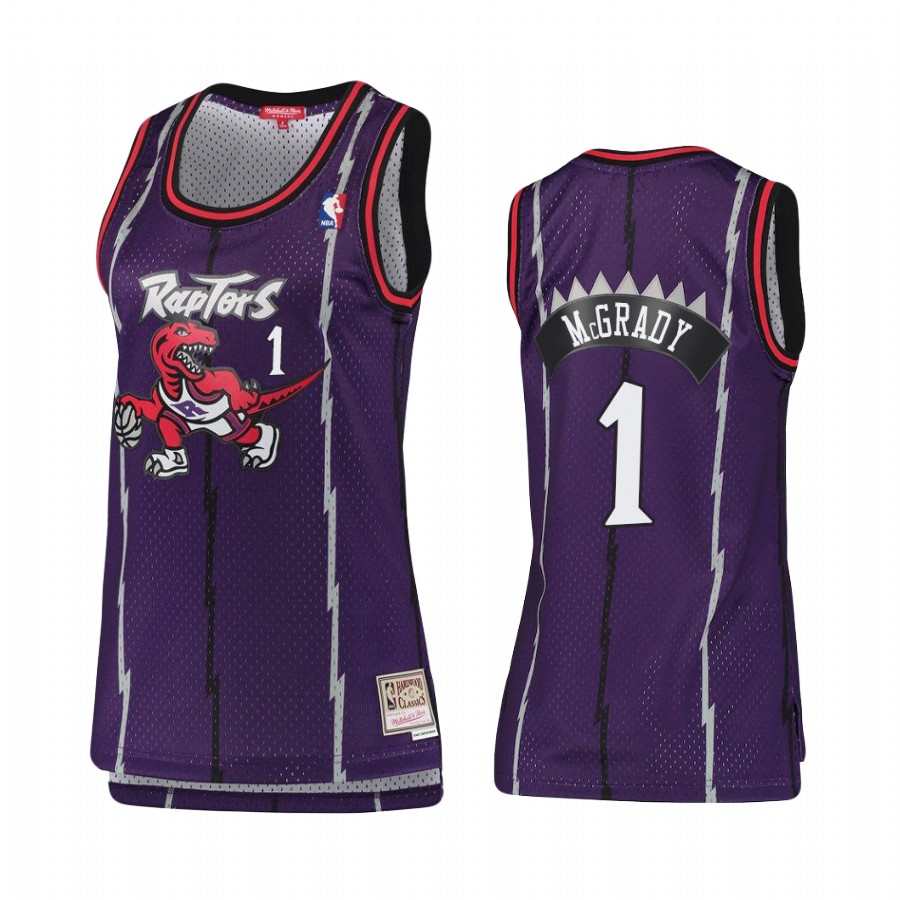 Toronto Raptors Tracy McGrady #1 Hardwood Classics Jersey Women's