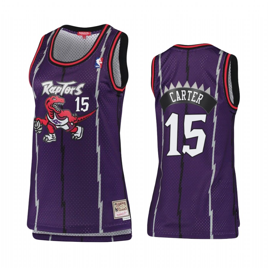 Toronto Raptors Vince Carter #15 Hardwood Classics Jersey Women's
