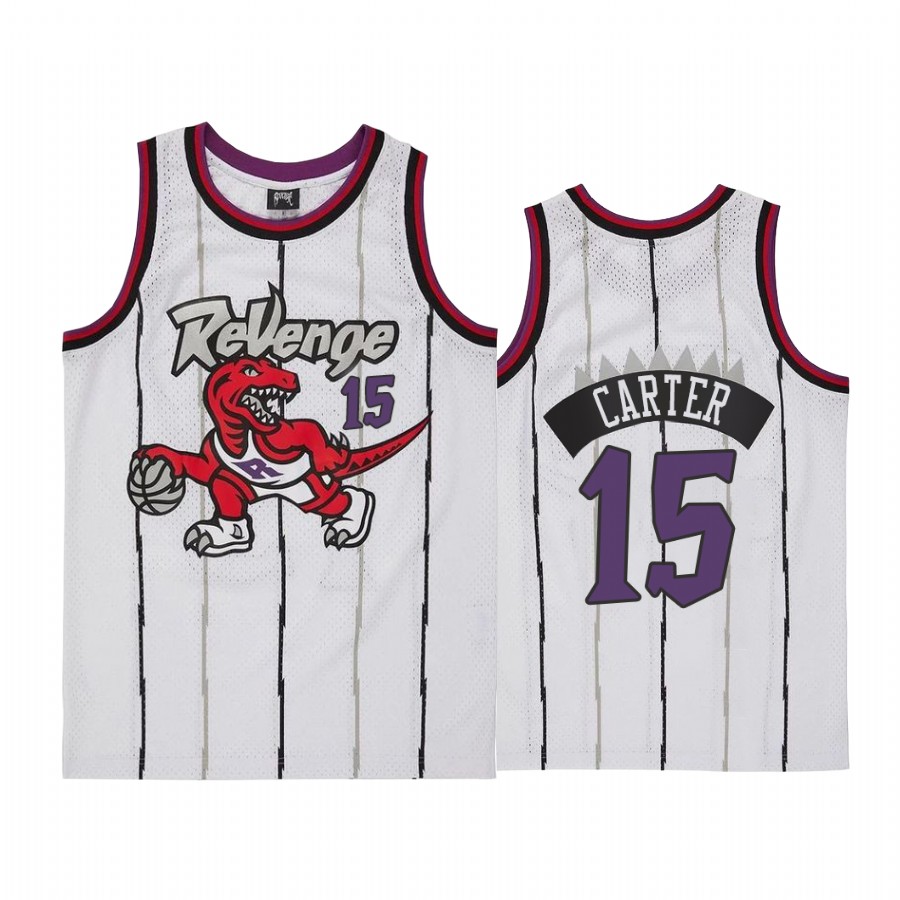 Toronto Raptors Vince Carter #15 White Revenge Jersey