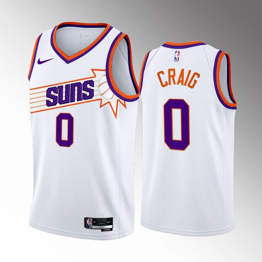 Torrey Craig 2023-24 Phoenix Suns White #0 Association Edition Jersey Swingman