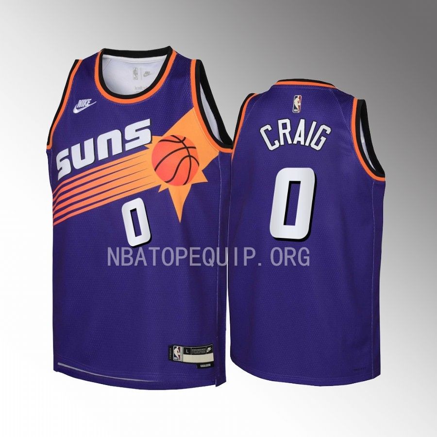Torrey Craig Phoenix Suns 2022-23 Classic Edition Purple Youth Jersey - Swingman