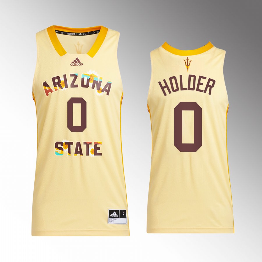 Tra Holder Arizona State Sun Devils Gold Jersey Honoring Black Excellence