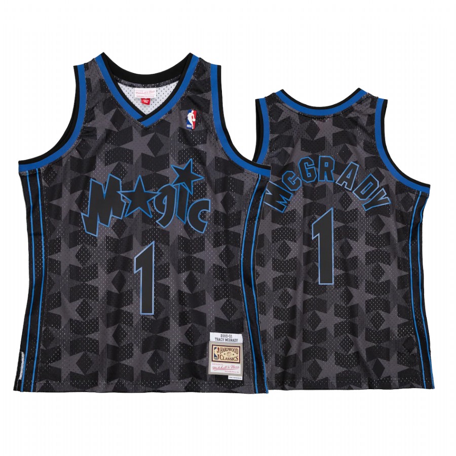 Tracy McGrady #1 Orlando Magic Reload 2.0 Jersey Black