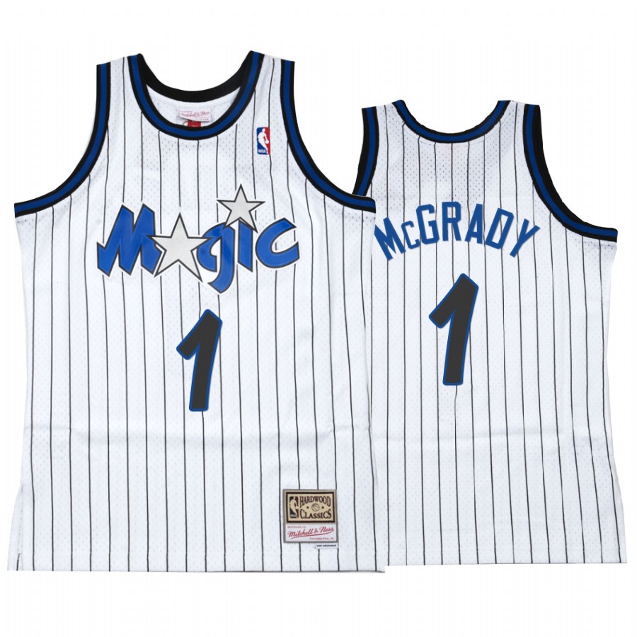 Tracy McGrady #1 Orlando Magic White Hardwood Classics Jersey