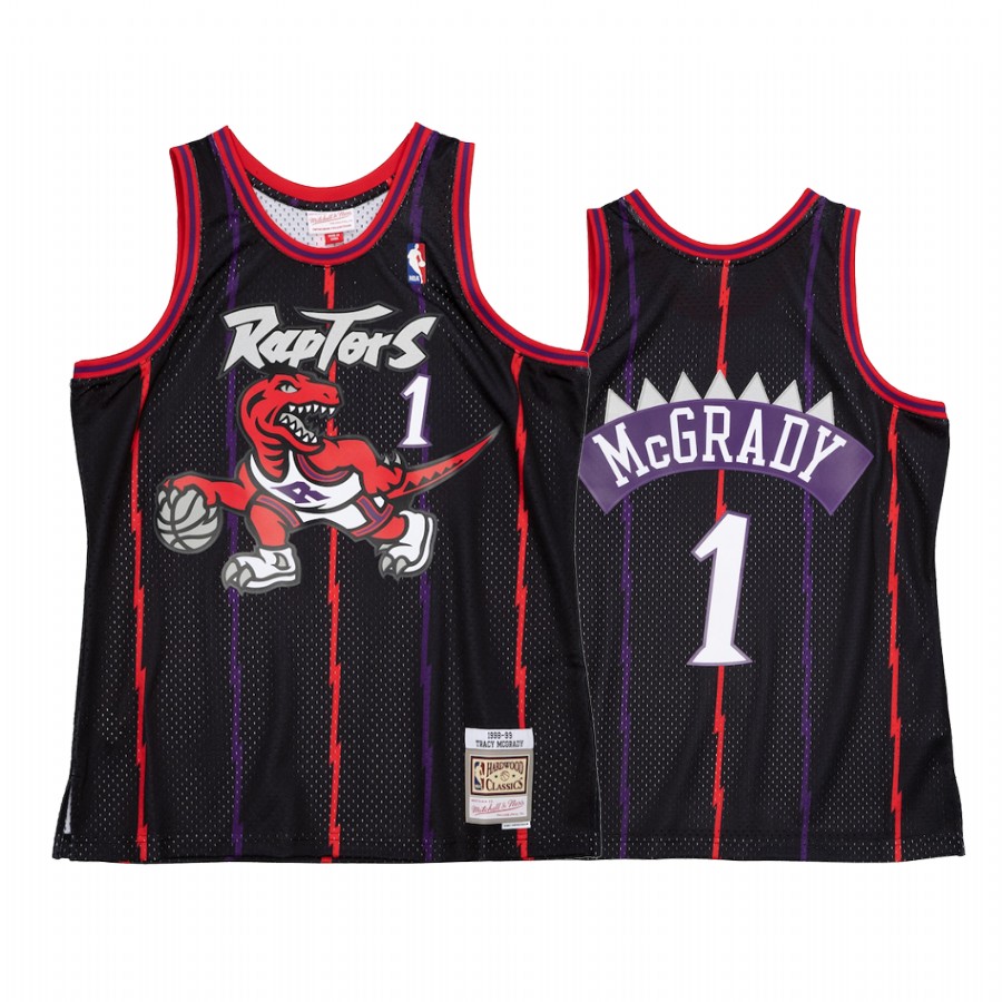 Tracy McGrady #1 Toronto Raptors Reload 2.0 Jersey Black