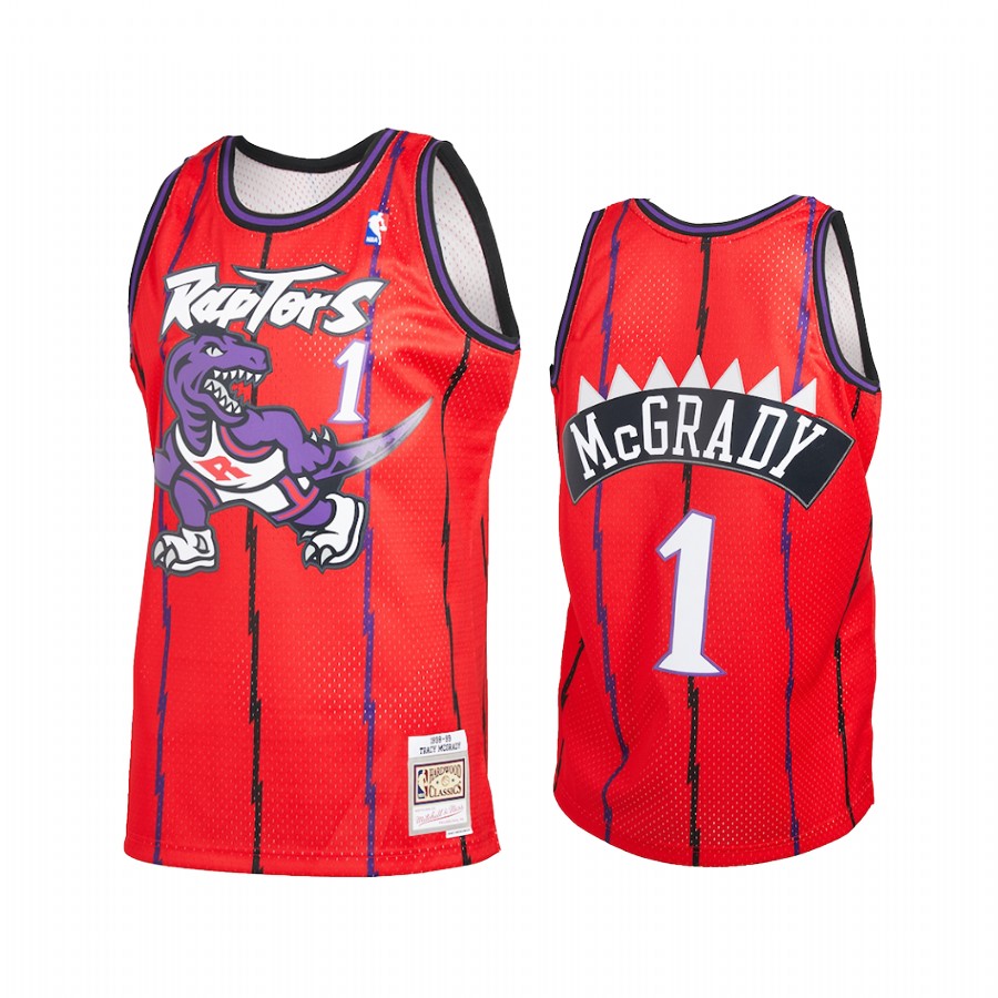Tracy McGrady #1 Toronto Raptors Reload 2.0 Jersey Red