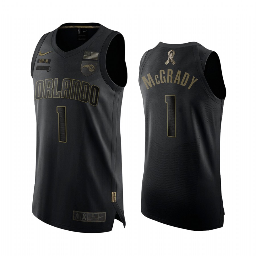 Tracy McGrady Orlando Magic 2020 Veterans Day Black Jersey