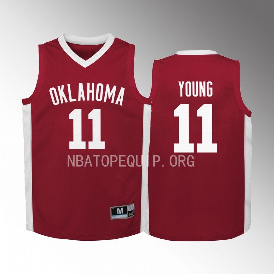 Trae Youn Oklahoma Sooners Youth Crimson Alumni  Jersey