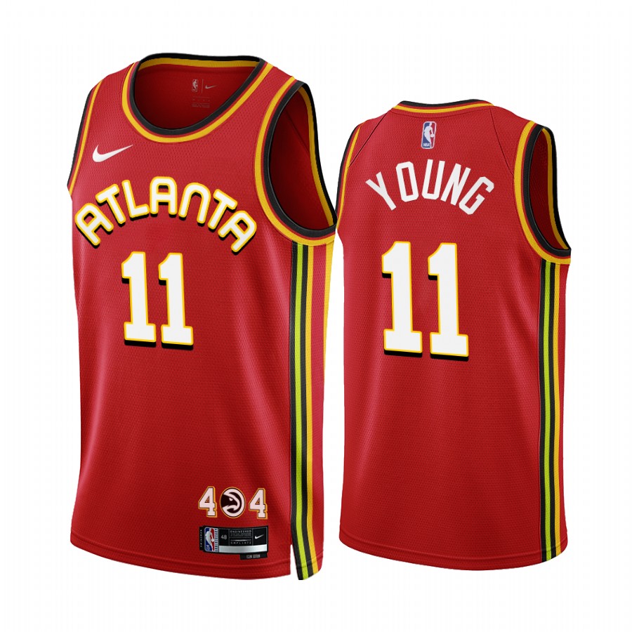 Trae Young 2022-23 Atlanta Hawks Red #11 Icon Edition Jersey