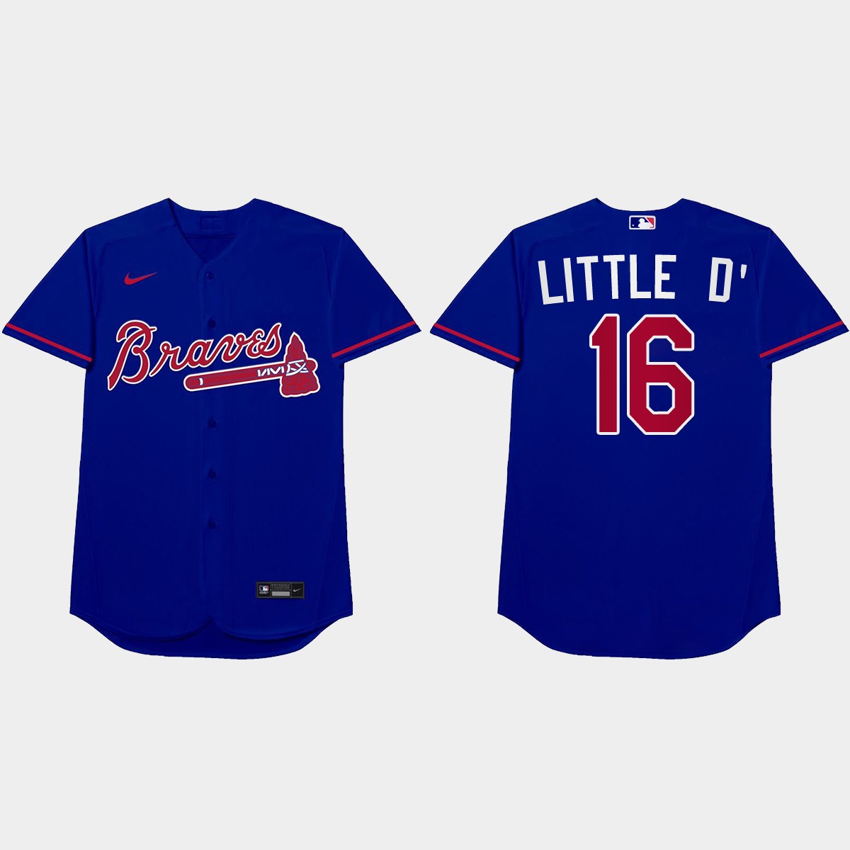 Travis d'Arnaud Nickname Braves 2021 Players' Weekend Little D' Jersey - Royal