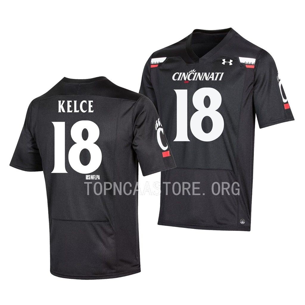 Travis Kelce Cincinnati Bearcats Black Replica Football Youth Jersey