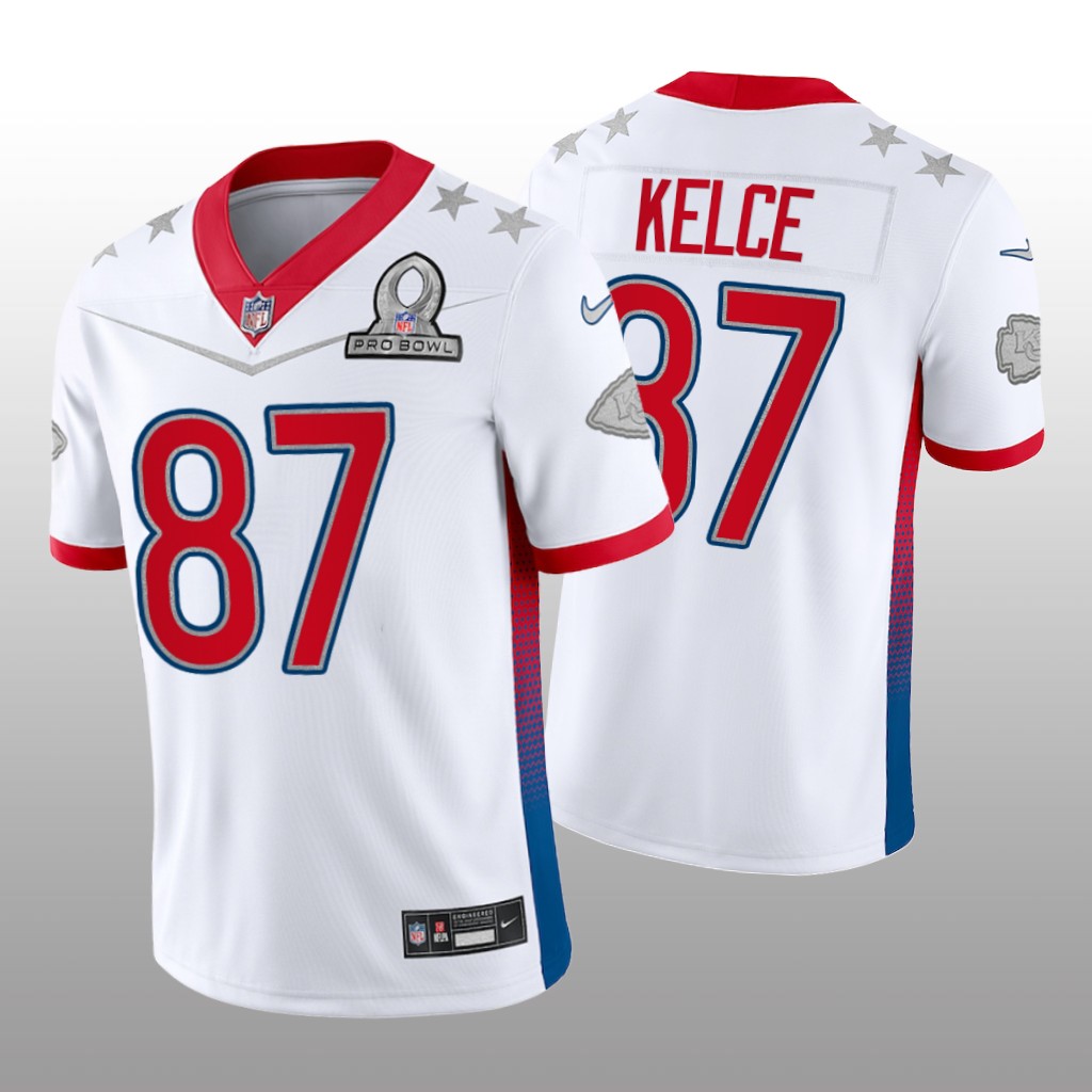 Travis Kelce White Game Jersey 2022 AFC Pro Bowl - Men's