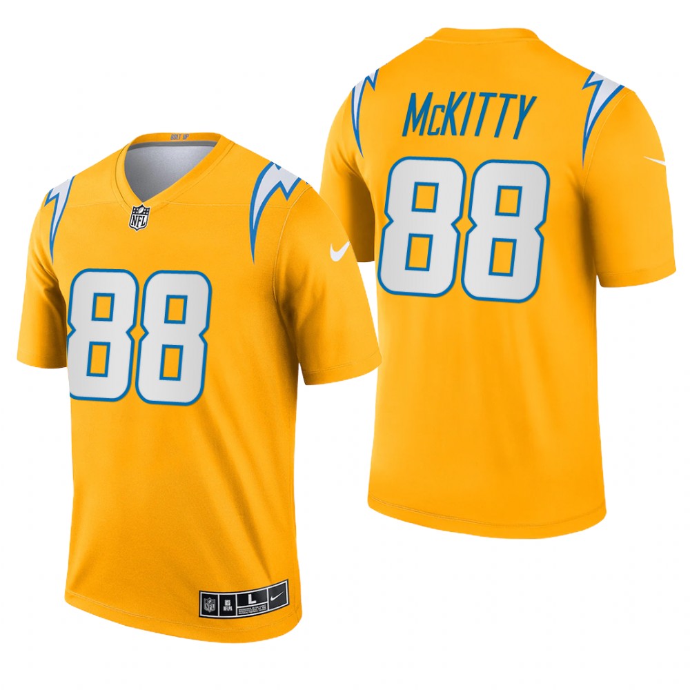 Tre' McKitty Los Angeles Chargers Gold Jersey Inverted Legend - Men's