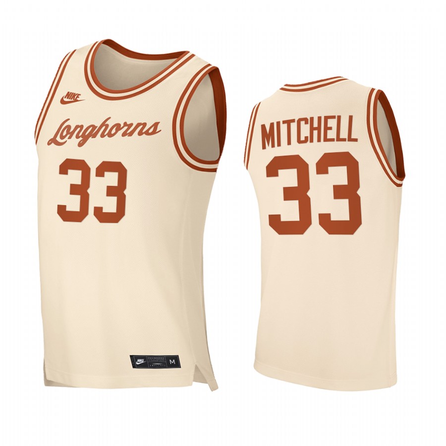 Tre Mitchell Texas Longhorns White Jersey Retro 2021 Top Transfers