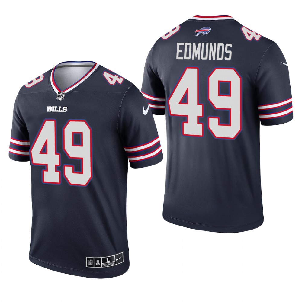Tremaine Edmunds Buffalo Bills Navy Jersey Inverted Legend - Men's