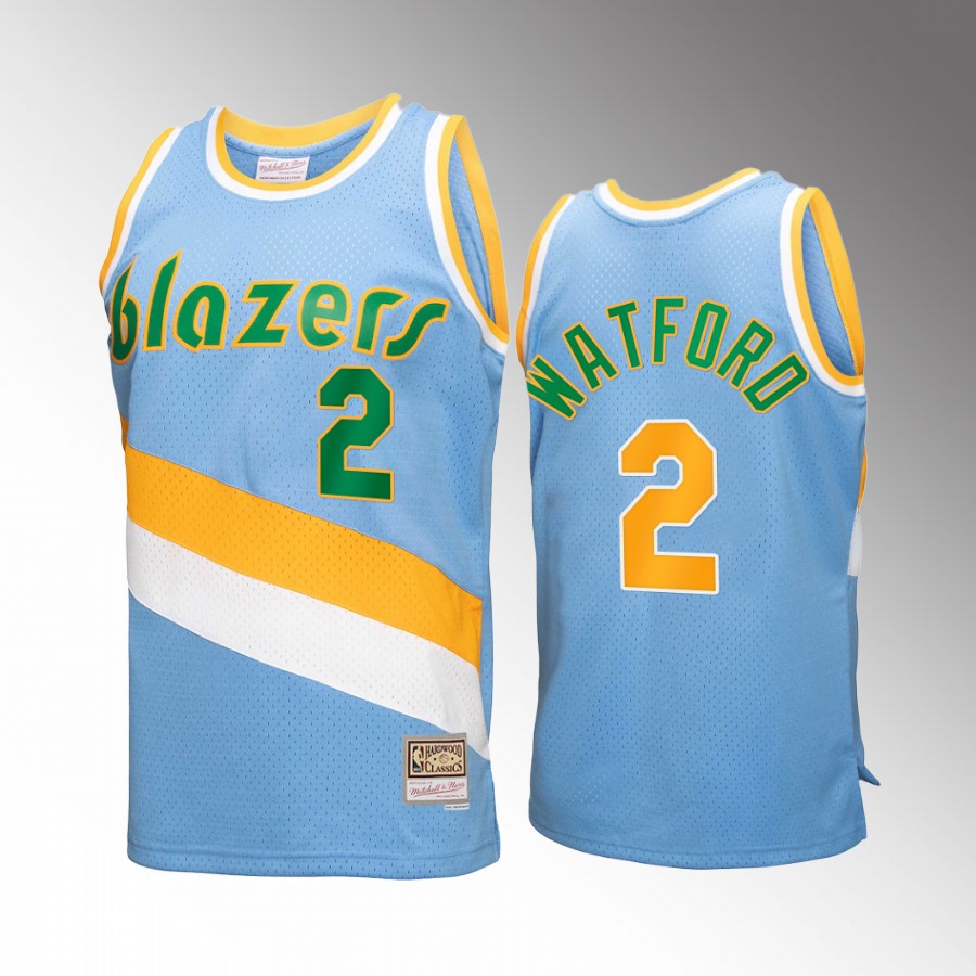 Trendon Watford #2 Portland Trail Blazers Reload 3.0 Blue Mitchell Ness Jersey